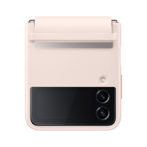Samsung ACC Flap Leather cover Z Flip4 Peach